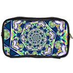 Power Spiral Polygon Blue Green White Toiletries Bags