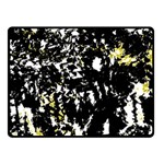 Little bit of yellow Double Sided Fleece Blanket (Small) 