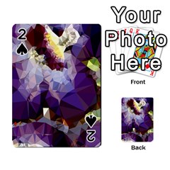 Purple Abstract Geometric Dream Playing Cards 54 Designs 
