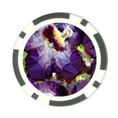 Purple Abstract Geometric Dream Poker Chip Card Guards (10 Pack)  by DanaeStudio