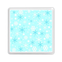 Blue Xmas Pattern Memory Card Reader (square)  by Valentinaart