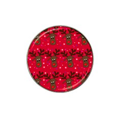 Reindeer Xmas Pattern Hat Clip Ball Marker (10 Pack) by Valentinaart