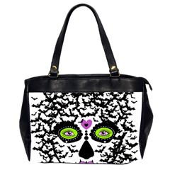 Bat Lady Sugar Skull Office Handbags (2 Sides) 