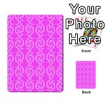 Pink elegant pattern Multi-purpose Cards (Rectangle)  Back 17