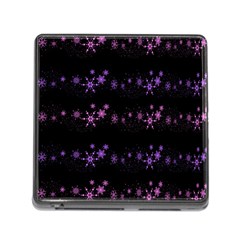 Purple Elegant Xmas Memory Card Reader (square) by Valentinaart