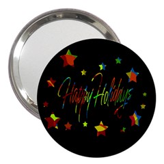 Happy Holidays 3  Handbag Mirrors by Valentinaart