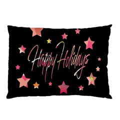 Happy Holidays 3 Pillow Case (two Sides) by Valentinaart