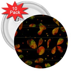 Floral Abstraction 3  Buttons (10 Pack)  by Valentinaart