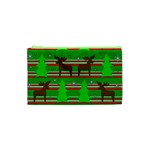 Christmas trees and reindeer pattern Cosmetic Bag (XS)