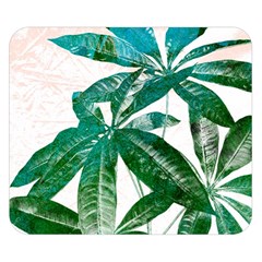 Pachira Leaves  Double Sided Flano Blanket (small)  by DanaeStudio