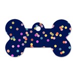 Playful Confetti Dog Tag Bone (One Side)