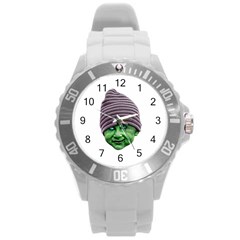 Evil Golbin Round Plastic Sport Watch (l) by dflcprints