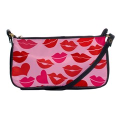 Valentine s Day Kisses Shoulder Clutch Bags by BubbSnugg