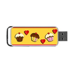 Love Cupcakes Portable Usb Flash (two Sides) by Valentinaart