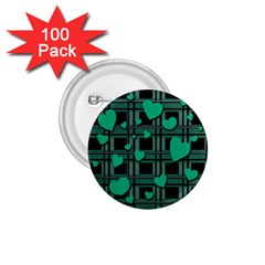 Green Love 1 75  Buttons (100 Pack)  by Valentinaart