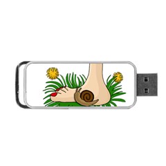 Barefoot In The Grass Portable Usb Flash (one Side) by Valentinaart