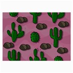 Cactuses 2 Large Glasses Cloth (2-Side)