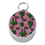 Cactuses 2 Mini Silver Compasses