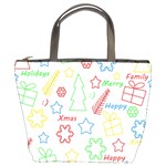 Simple Christmas pattern Bucket Bags