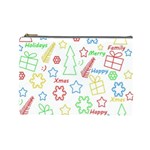 Simple Christmas pattern Cosmetic Bag (Large) 