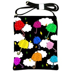 Umbrellas 2 Shoulder Sling Bags by Valentinaart