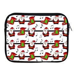 Xmas Song Pattern Apple Ipad 2/3/4 Zipper Cases by Valentinaart