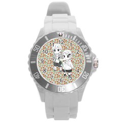 Cute Kids  Round Plastic Sport Watch (l) by Brittlevirginclothing