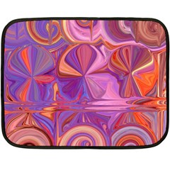 Candy Abstract Pink, Purple, Orange Double Sided Fleece Blanket (mini)  by digitaldivadesigns