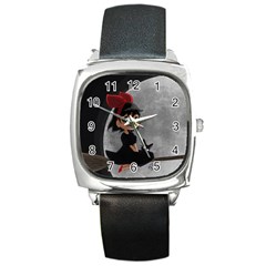 Kiki4nab16 Square Metal Watch