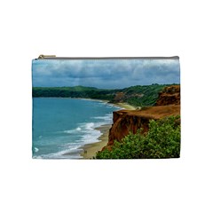 Aerial Seascape Scene Pipa Brazil Cosmetic Bag (medium)  by dflcprints