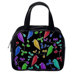 Birds And Flowers 2 Classic Handbags (one Side) by Valentinaart