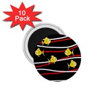 Five yellow fish 1.75  Magnets (10 pack) 