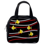Five yellow fish Classic Handbags (One Side)