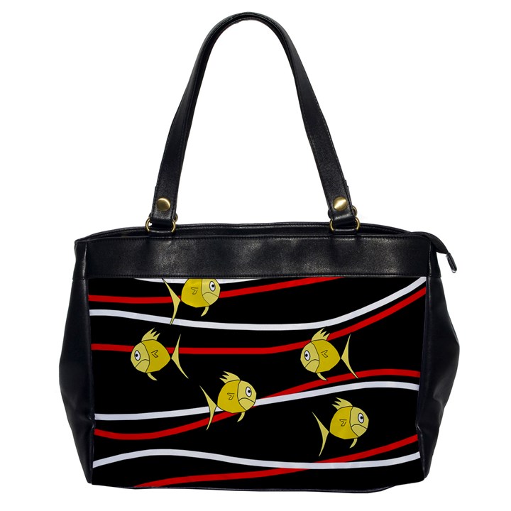 Five yellow fish Office Handbags