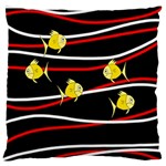 Five yellow fish Standard Flano Cushion Case (One Side)