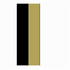 Black Brown Gold White Stripes Elegant Festive Stripe Pattern Large Garden Flag (two Sides) by yoursparklingshop