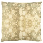 Light Circles, Brown Yellow color Large Flano Cushion Case (Two Sides) Front