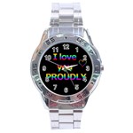 I love you proudly Stainless Steel Analogue Watch