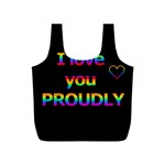 I love you proudly Full Print Recycle Bags (S) 