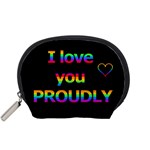 I love you proudly Accessory Pouches (Small) 