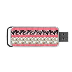 Cute Flower Pattern Portable Usb Flash (one Side) by Brittlevirginclothing