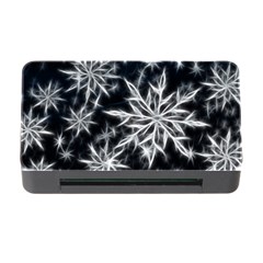 Snowflake In Feather Look, Black And White Memory Card Reader With Cf by picsaspassion