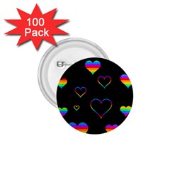 Rainbow Harts 1 75  Buttons (100 Pack)  by Valentinaart