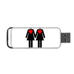 Be my Valentine 2 Portable USB Flash (Two Sides) Back