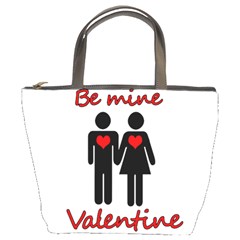 Be Mine Valentine Bucket Bags by Valentinaart