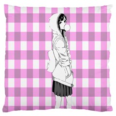 Cute Anime Girl Large Flano Cushion Case (two Sides) by Brittlevirginclothing