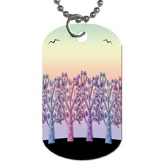 Magical Hill Dog Tag (one Side) by Valentinaart