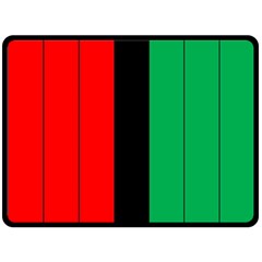 Kwanzaa Colors African American Red Black Green  Fleece Blanket (large)  by yoursparklingshop