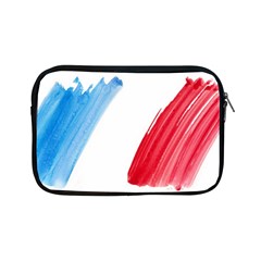 Tricolor Banner Flag France, Blue White Red Watercolor Apple Ipad Mini Zipper Cases by picsaspassion