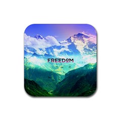 Freedom Rubber Coaster (square)  by Brittlevirginclothing